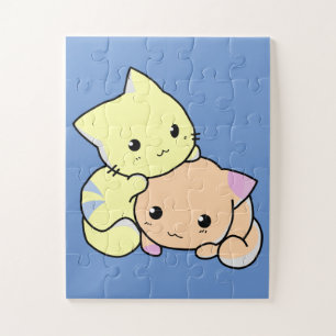 Cartoon-Kätzchen-Puzzle