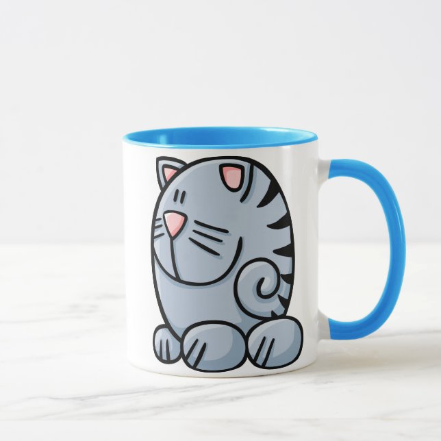 Cartoon-Katze Tasse (Rechts)