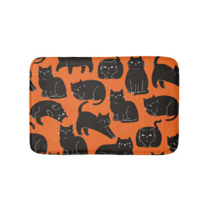 Cartoon Katzen Handgezeichnetes Muster Badematte