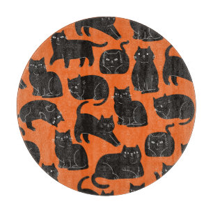 Cartoon Katzen Handgezeichnetes Muster Schneidebrett