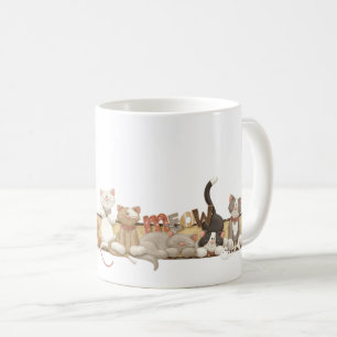Cartoon-Katzen Kaffeetasse