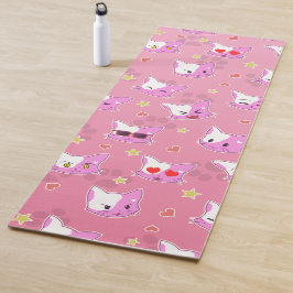 Cartoon Katzen Yogamatte