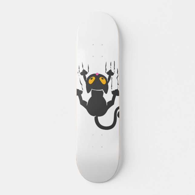 Cartoon Katzenhalterung - Farbe auswählen Skateboard (Vorne)