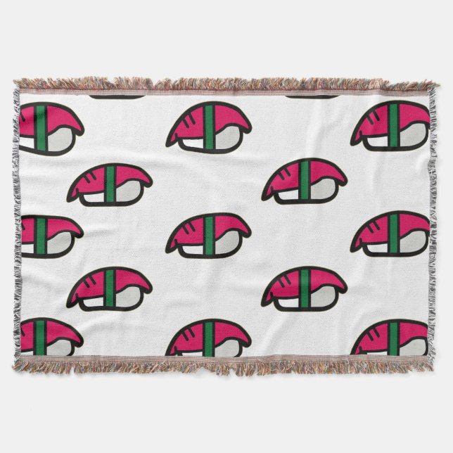 Cartoon Kawaii Sushi, Fischreis & Meeresalgen Decke (Vorderseite)