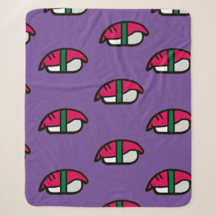Cartoon Kawaii Sushi, Fischriese und Meeresalgen Sherpadecke