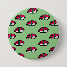 Cartoon Kawaii Sushi, Schaltfläche "Fischreifen un Button