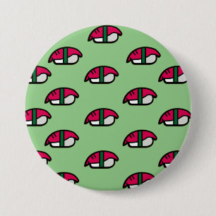 Cartoon Kawaii Sushi, Schaltfläche "Fischreifen un Button