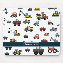 Cartoon Kfz-Kranname Personalisiert Mousepad
