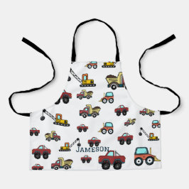 Cartoon Kfz-Kranname Personalisiert Schürze