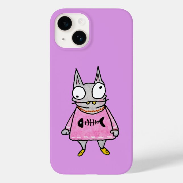 Cartoon Kitten Case-Mate iPhone 14 Hülle (Rückseite)