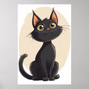 Cartoon Kitty Poster