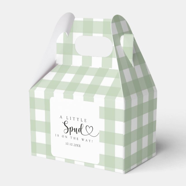 Cartoon Kleine Spud Baby Dusche Geschenkschachtel (Rückseite)