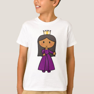 Cartoon-Klipp-Kunst-niedliche Prinzessin mit Tiara T-Shirt
