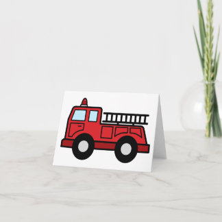 Cartoon-Klipp-Kunstfiretruck-Notfahrzeug-LKW Karte