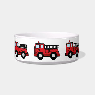 Cartoon-Klipp-Kunstfiretruck-Notfahrzeug-LKW Napf