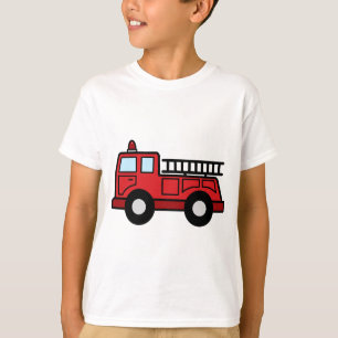 Cartoon-Klipp-Kunstfiretruck-Notfahrzeug-LKW T-Shirt