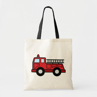 Cartoon-Klipp-Kunstfiretruck-Notfahrzeug-LKW Tragetasche