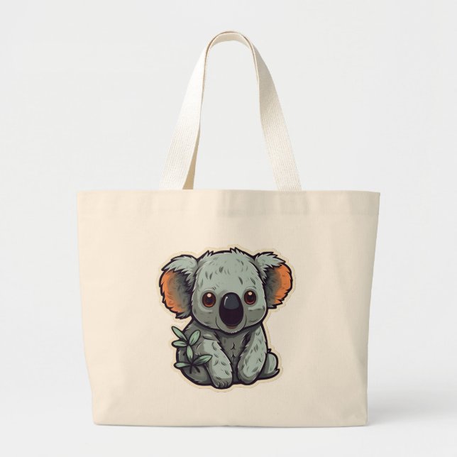 CARTOON KOALA BEAR JUMBO STOFFBEUTEL (Vorne)