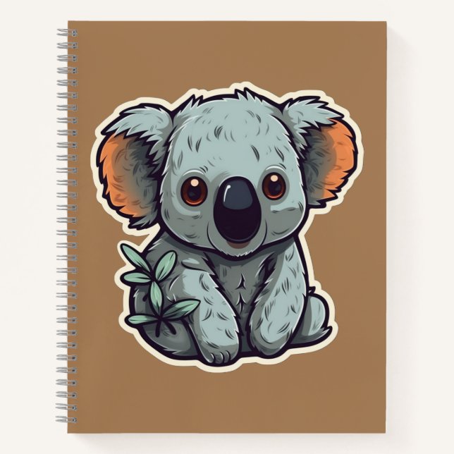 CARTOON KOALA BEAR NOTIZBUCH (Vorderseite)