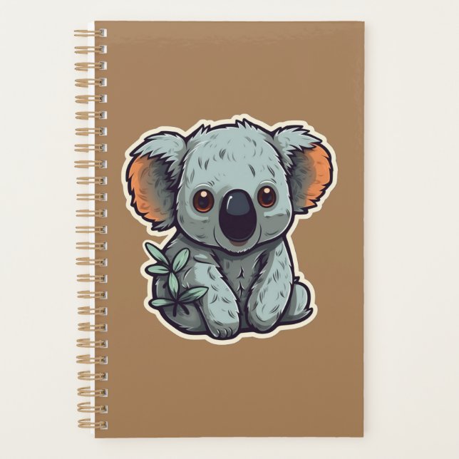CARTOON KOALA BEAR PLANER (Vorderseite)