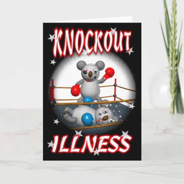 Cartoon Koala Boxer Gute Karte innen (Vorderseite)