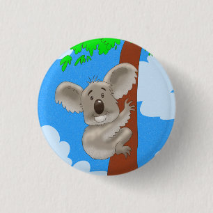 Cartoon Koala Button