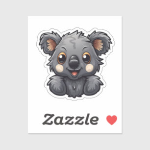 Cartoon Koala-Illustration Aufkleber