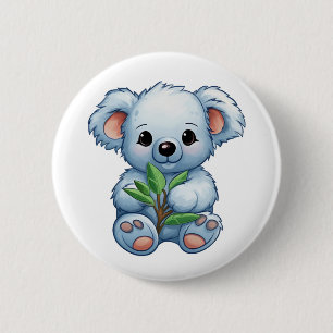 Cartoon Koala-Illustration Button