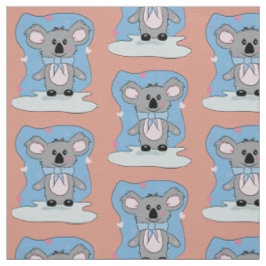Cartoon Koala mit Herz-Kid-Fabrik Stoff
