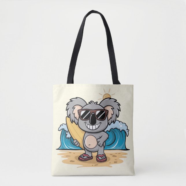 Cartoon Koala Tasche (Vorderseite)