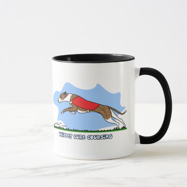 Cartoon-Köder, der Whippet kursiert Tasse (Rechts)