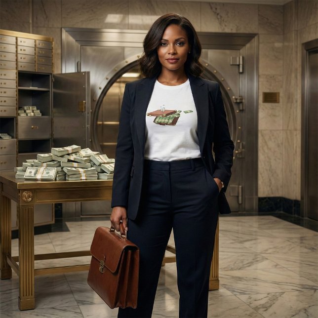 Cartoon-Koffer voll mit Geldautomaten T-Shirt (Von Creator hochgeladen)