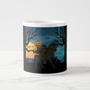 Cartoon Kopfloses Pferd Halloween/Herbst Jumbo-Tasse
