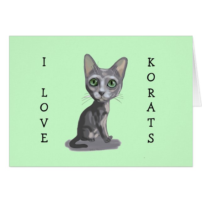Cartoon Korat (Vorderseite (Horizontal))