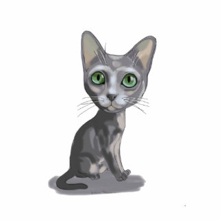 Cartoon Korat Freistehende Fotoskulptur