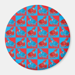 Cartoon-Krabbenmosaik Magnet