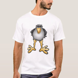 Cartoon-Krähen-T - Shirt