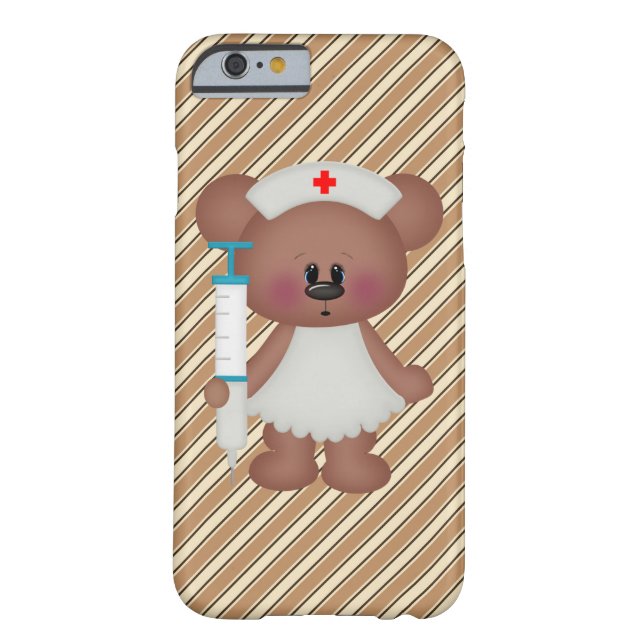 Cartoon-Krankenschwester-Bär iPhone 6 kaum dort Case-Mate iPhone Hülle (Rückseite)