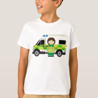 Cartoon-Krankenwagen und EMT