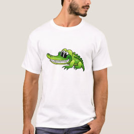 Cartoon-Krokodil T-Shirt