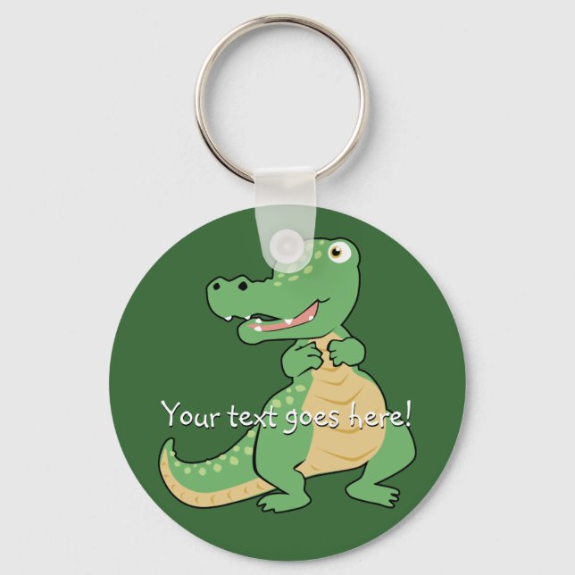Cartoon Krokodile Schlüsselanhänger (Vorderseite)
