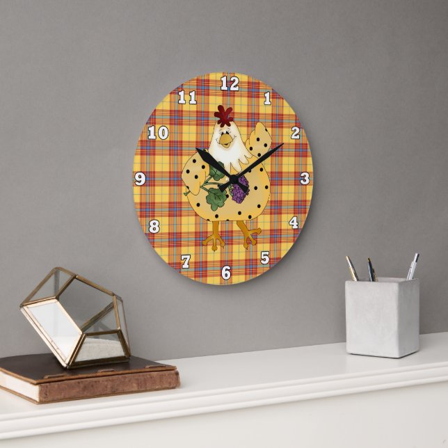 Cartoon Küchenmauer Große Wanduhr (Büro)