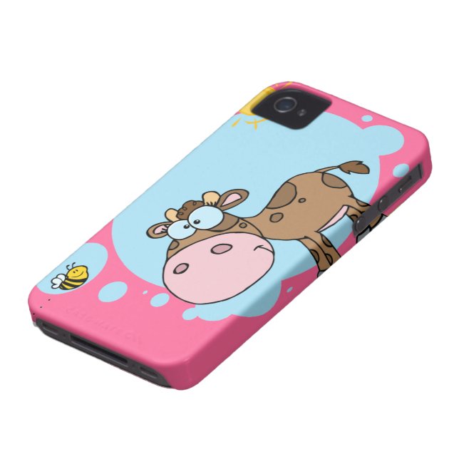 Cartoon-Kuh iPhone 4 Fall Case-Mate iPhone Hülle (unten)