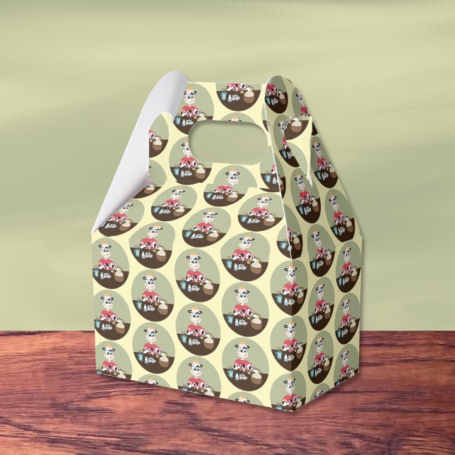 Cartoon Kuh Malerei Ostereier Muster Gefälligkeits Geschenkschachtel (Von Creator hochgeladen)