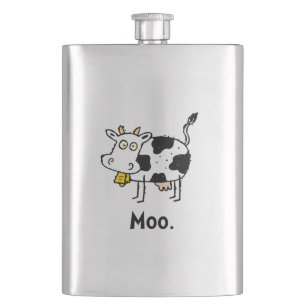 Cartoon-Kuh-MOO Flachmann