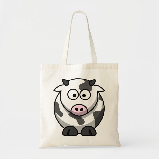 Cartoon-Kuh-Taschen-Tasche Tragetasche (Vorne)