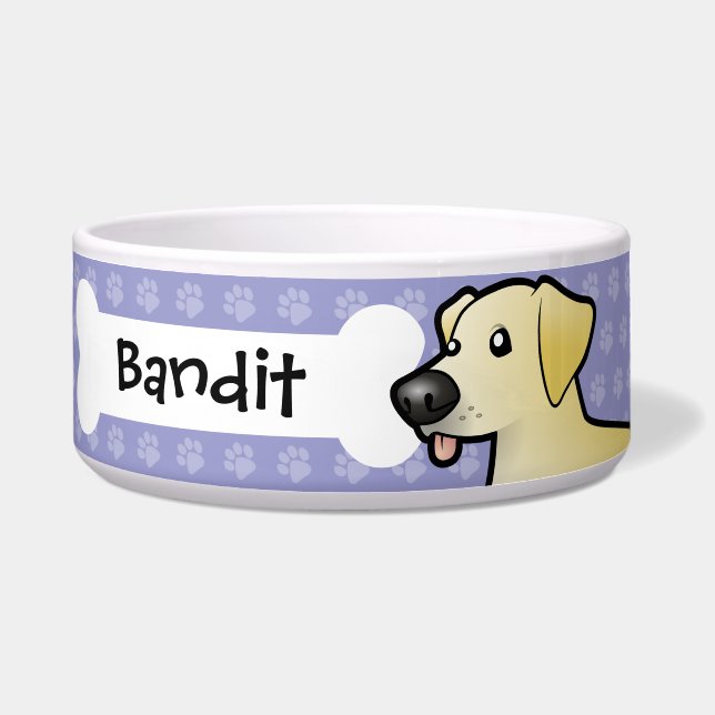 Cartoon Labrador Retriever Napf (Vorderseite)
