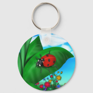 Cartoon Lady Bug Schlüsselanhänger