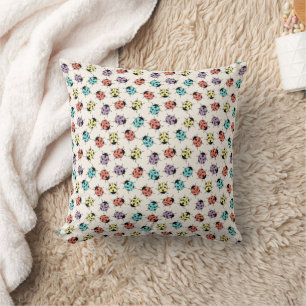 Cartoon Ladybugs Pattern Kissen