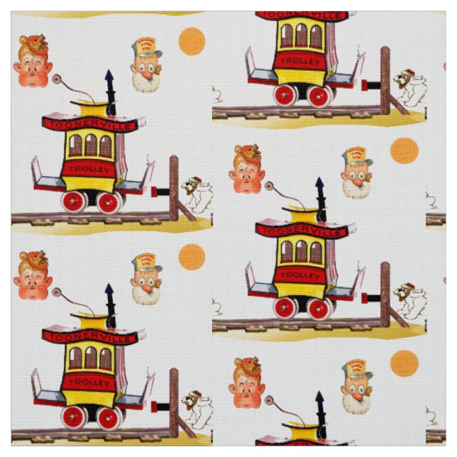 Cartoon-Laufkatze-Gewebe Stoff (Muster)